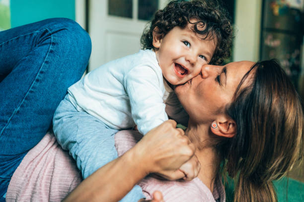 istock Mother and baby boy 1390148364