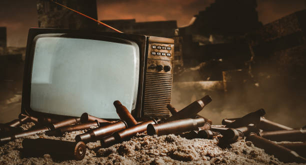 Old military equipment from second world war.