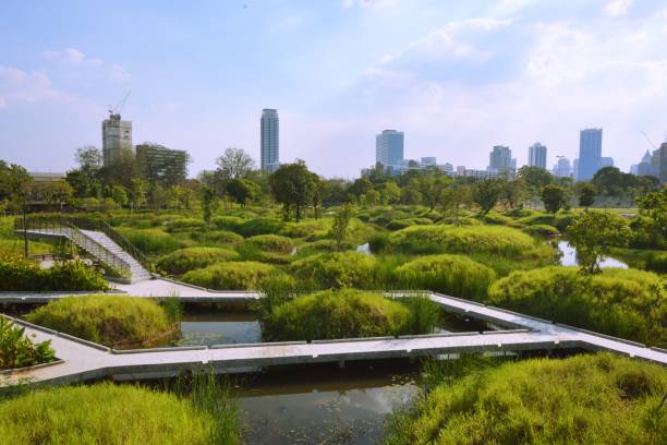 istock Park, architecture and cityscape in Thailand 1390162375