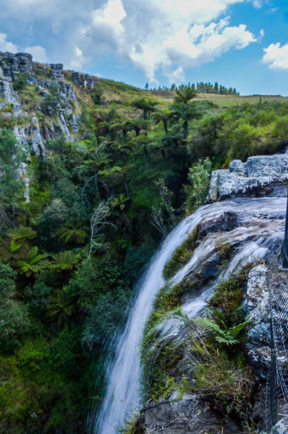 Long exposure waterfall in panorama route Sabie stock photo