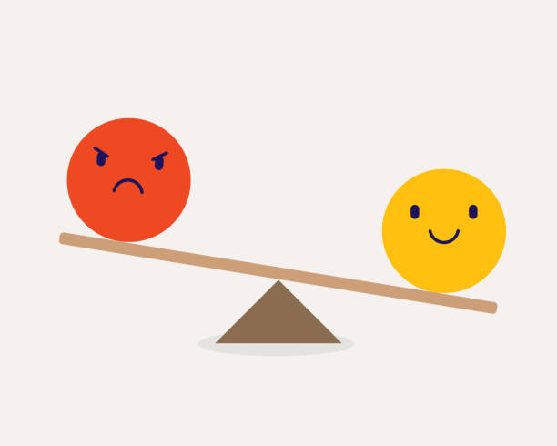 istock Anger And Happiness Emotional Balance Concept. 1390171138