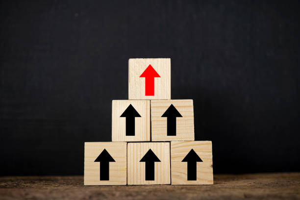 istock Ladder career path for business growth success process concept 1390188237