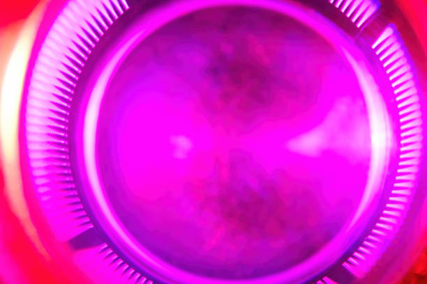 Abstract pink and purple lights and textures like a gas oven fire. Abstract patterns and textures