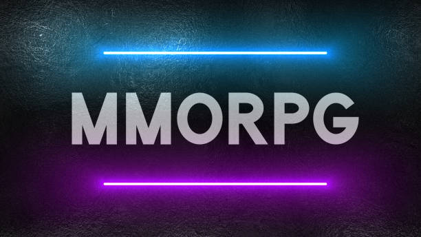istock MMORPG text on a wall and illuminated with neon lights 1390188333