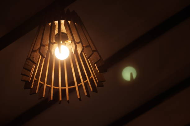 istock the rustic wooden lamp 1390190043