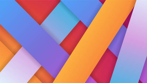 istock Modern orange dynamic stripes colorful abstract geometric design background for business, card, presentation, brochure, banner, and wallpaper 1390191365
