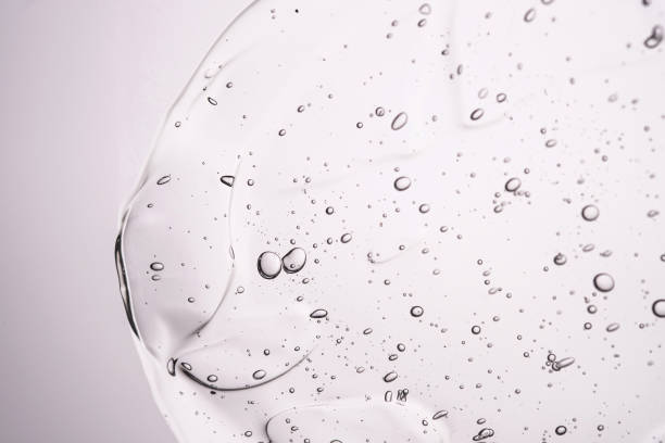 istock The texture of a thick cosmetic gel on a neutral background. 1390205478