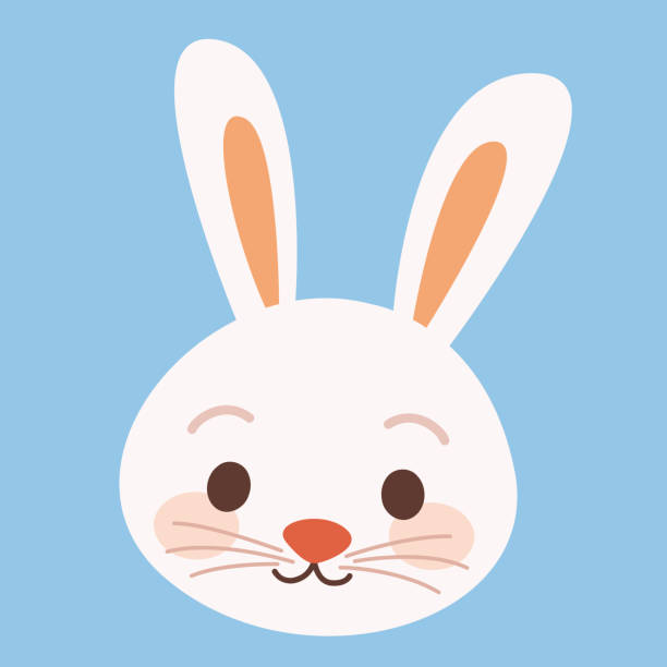 ilustraciones, imágenes clip art, dibujos animados e iconos de stock de retro lindo conejito blanco - bunny girl