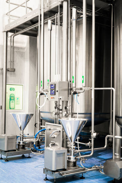 istock Tanks and funnels in research facility 1390220344