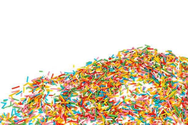 istock Sugar sprinkle dots, decoration for cake and bakery, a lot of sprinkles 1390222050