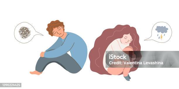 다툼 분리 좌절 절망 우울증 정신적 스트레스 슬픈 사람 개념 절망적 인 좌절감은 구석에 앉아서 울고 있습니다 부정적인 감정 ...