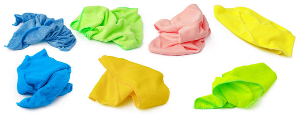 istock Colored rags for cleaning isolated on white 1390233036