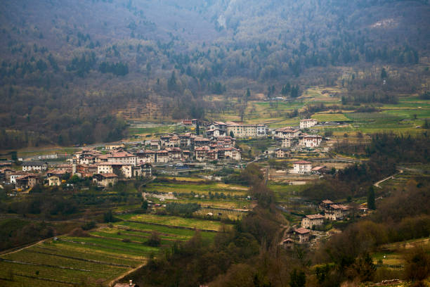 Italian village Pranzo near Lake Garda
