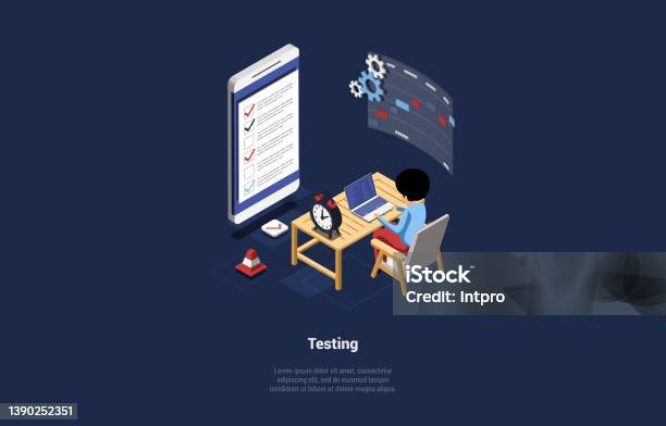 App Development And Testing Concept Of App Testing Mobile Application Development Process Software ...