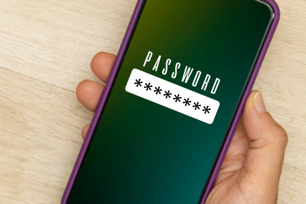 istock bussineswoman halding smartphone with password 1390263767