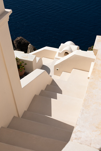 Stairs on Santorini, Greece