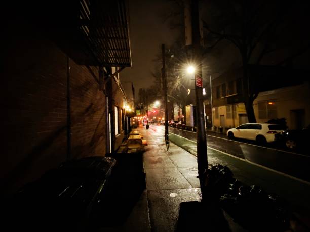 istock Wet Night in Brooklyn, NY 1390275114