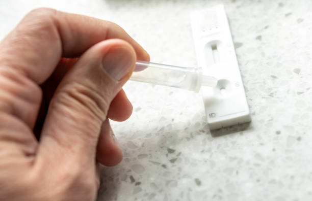 istock A senior man carrying out a lateral flow test for Covid-19 1390275341