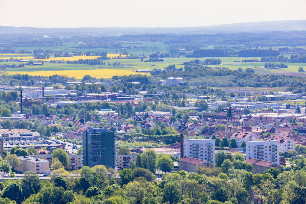 istock View at small city in Sweden 1390282529