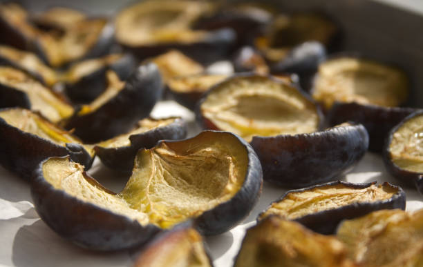 istock Plums fruits are sun dried. Prune. Plums without kernels. 1390285894