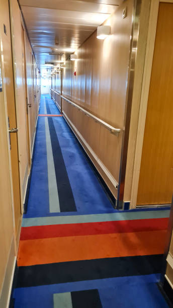 istock A long corridor with cabin doors on the deck of a modern passenger ferry 1390293110