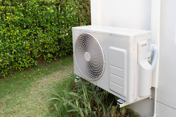 istock Air condition outdoor unit compressor install outside the house 1390298589