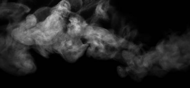 istock cool white steam smoke rising with spray. 1390307531