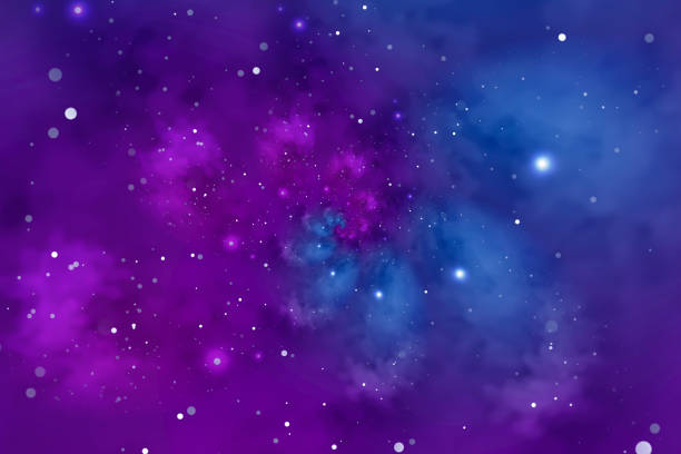 istock Starry blue sky. Abstract background with nebula, cosmo, and galaxy. 1390309101