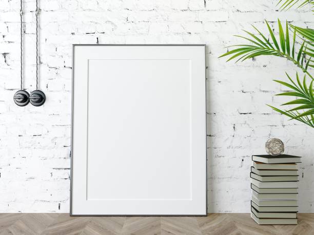 istock Mockup empty picture for a living room 1390312911