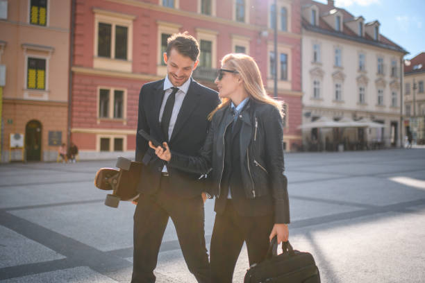 istock Young Attractive Female and Male Office Workers 1390313303