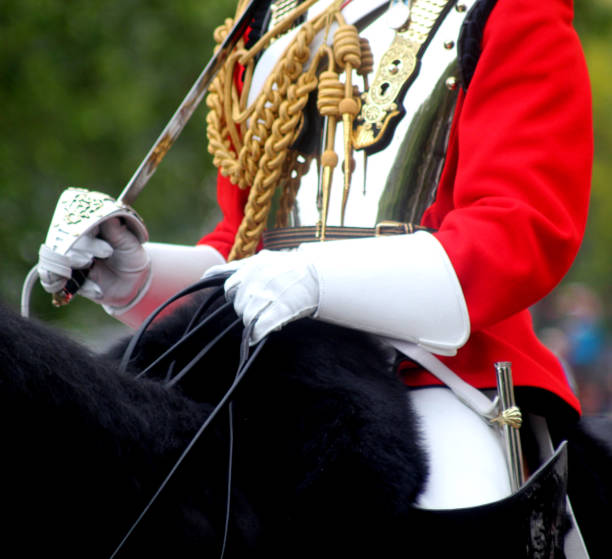 the household cavalry mounted regiment - household cavalry photos et images de collection