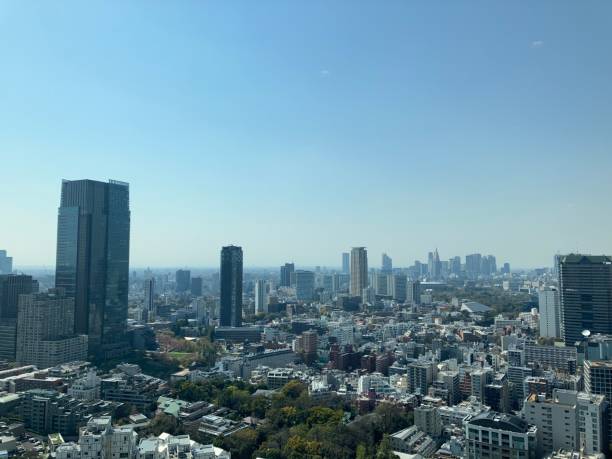 istock Akasaka Tokyo sky view 1390315095