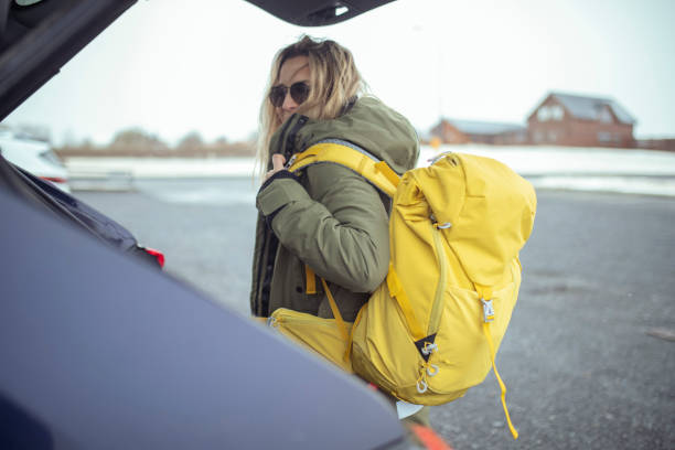 istock An adventurous woman goes hiking. ISL 1390325966