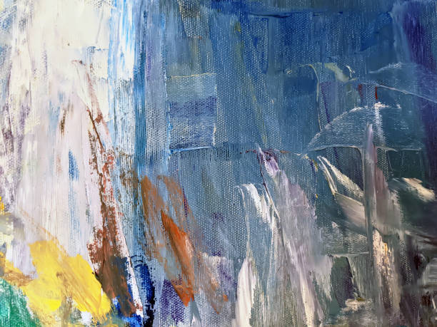 istock Oil paint strokes on canvas, grunge background 1390326367