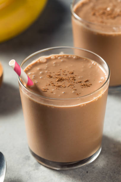 istock Healthy Homemade Chocolate Banana Smoothie 1390328124