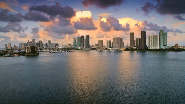 istock Downtown city in Biscayne Island 1390340729