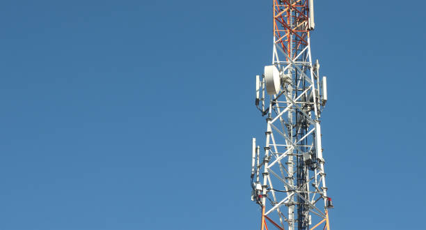 istock Metal tower for telephone communication 1390342287