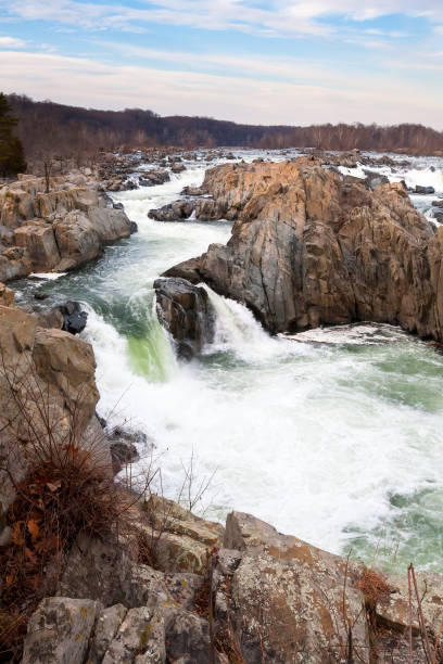 istock Whitewater rapids on the Potomac River at Great Falls Park, VA 1390343496