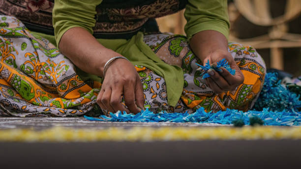 hands of the woman, hand, art, flowers. women's hand, cultural religion, hobby stock photo