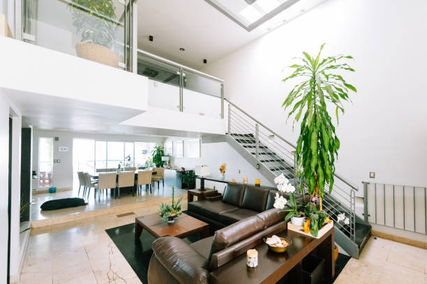 istock Modern house interior with mezzanine 1390362931