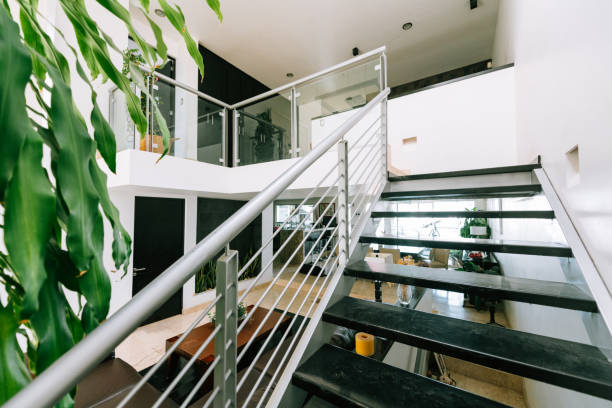 istock Modern house interior with mezzanine 1390371778