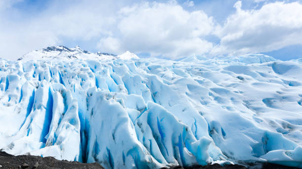 perito moreno lodowcowe formacje lodowe szczegółowo widok - ice arctic crevasse glacier zdjęcia i obrazy z banku zdjęć