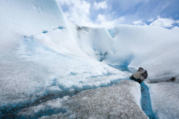 perito moreno lodowcowe formacje lodowe szczegółowo widok - ice arctic crevasse glacier zdjęcia i obrazy z banku zdjęć