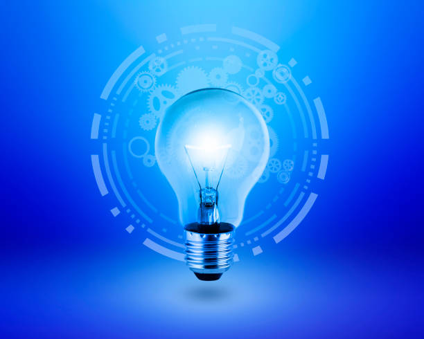 istock Light bulb in, new ideas with innovative technology and creativity. creative idea with sparkling light bulbs 1390380744