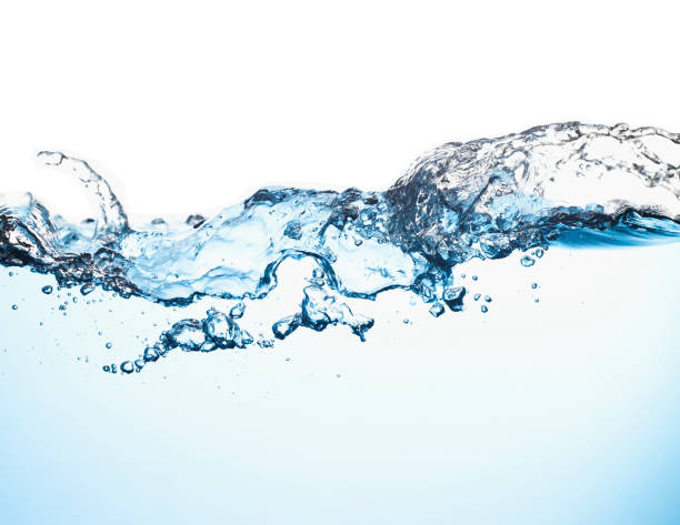 istock Water splash isolated on white Background. Pure Water. 1390409311