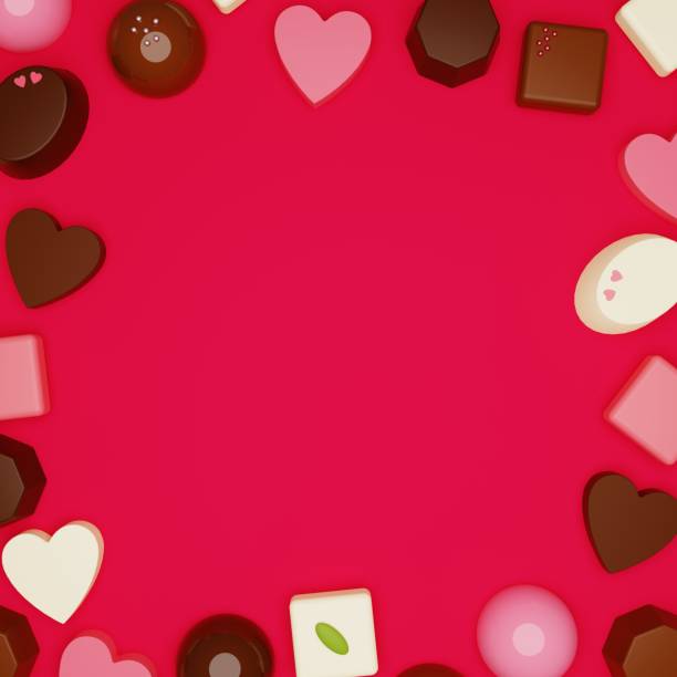 istock 3D image of a set of chocolates 1390411595