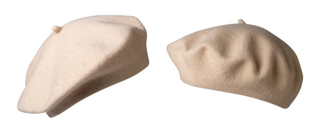 istock Beret isolated on white background. hat female beret 1390417809