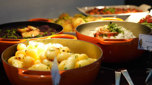 istock Buffet style food for a lunch event in a Restaurant in Berlin. 1390423705