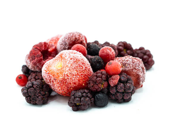 istock frozen mixed berries isolated on white background 1390428226