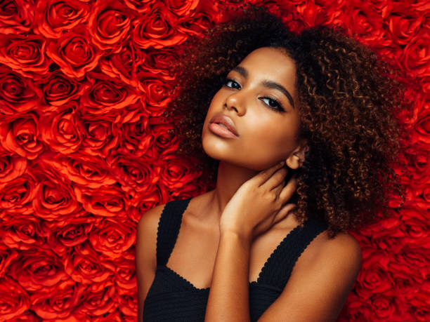 istock Beautiful afro woman 1390433004